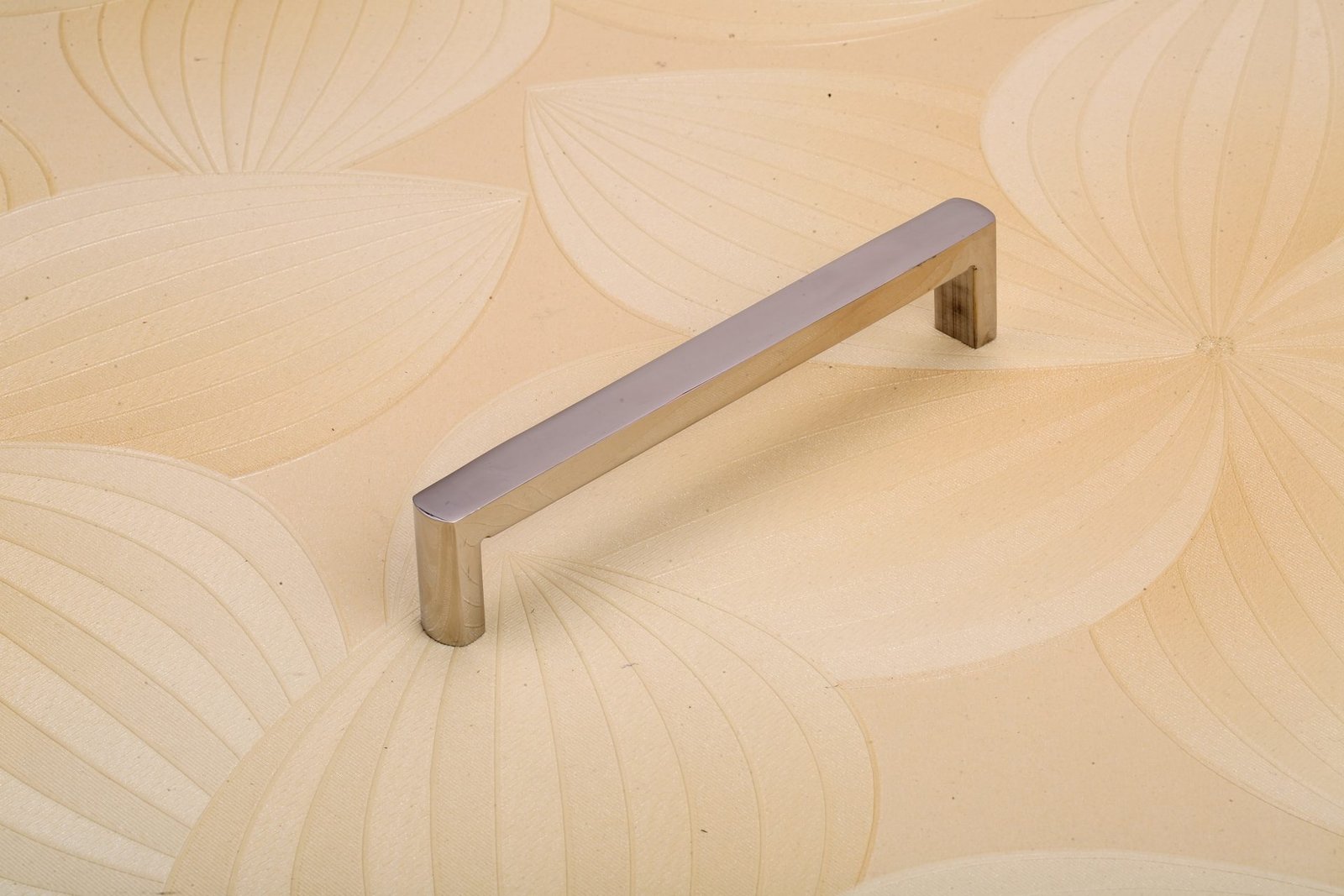 Precision cabinet handle close-up